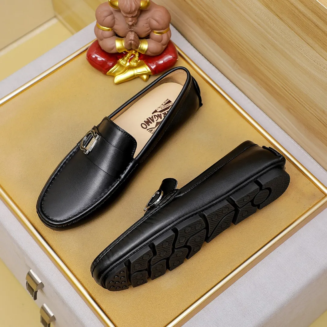 Men's shoes 💰360 🕷🕷【Ferragamo】Ferragamo Popular fashionable casual slip-on shoes🇨🇳Official website counter 1:1 production, original mold opening💯Good quality visible, imported high-end first-layer calfskin, luxurious pigskin lining🌿Very clear texture, high-quality waterproof, non-slip and wear-resistant outsole🎋High quality and low price, truly handmade🍓Color, code number 38-45